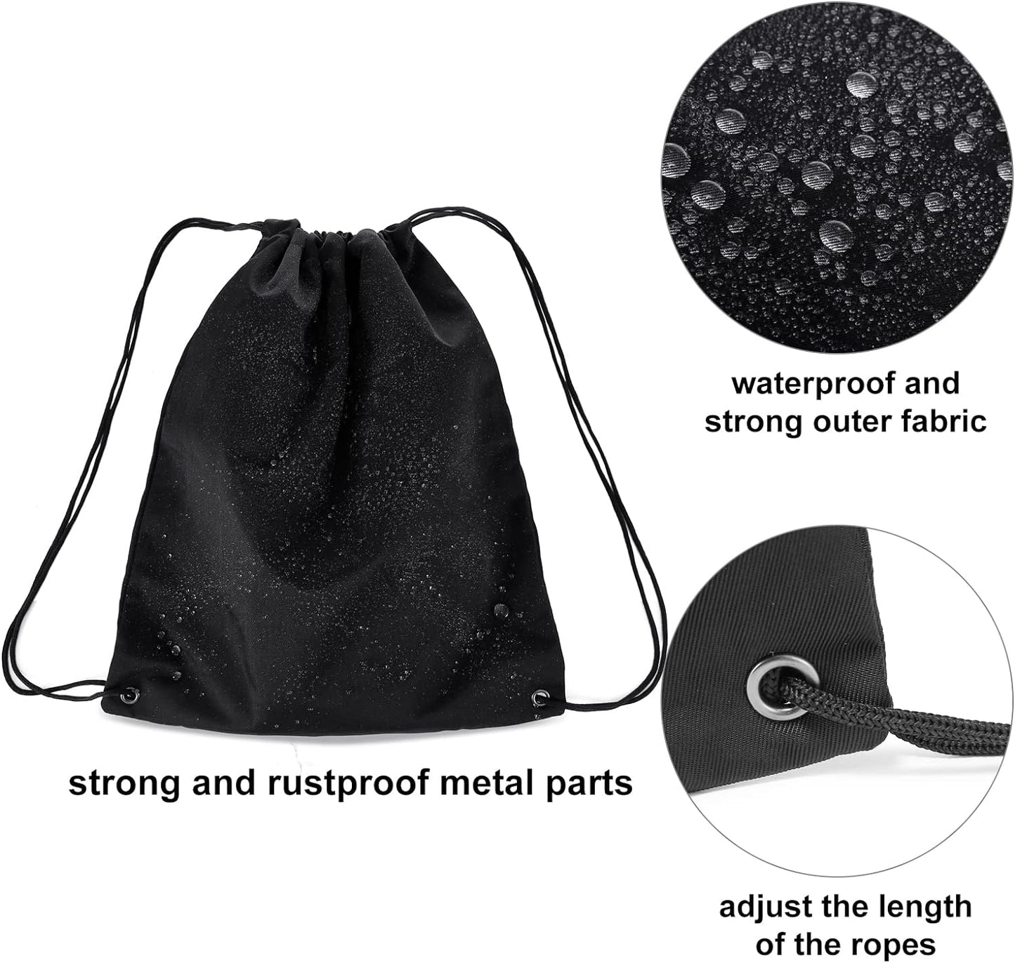 Small Duffle Bag with Wet Pocket & Shoes Bag, Sports Gym Bag, Travel Duffle Bag for Men, Women, Girls and Kids, Lightweight and Waterproof(Black)