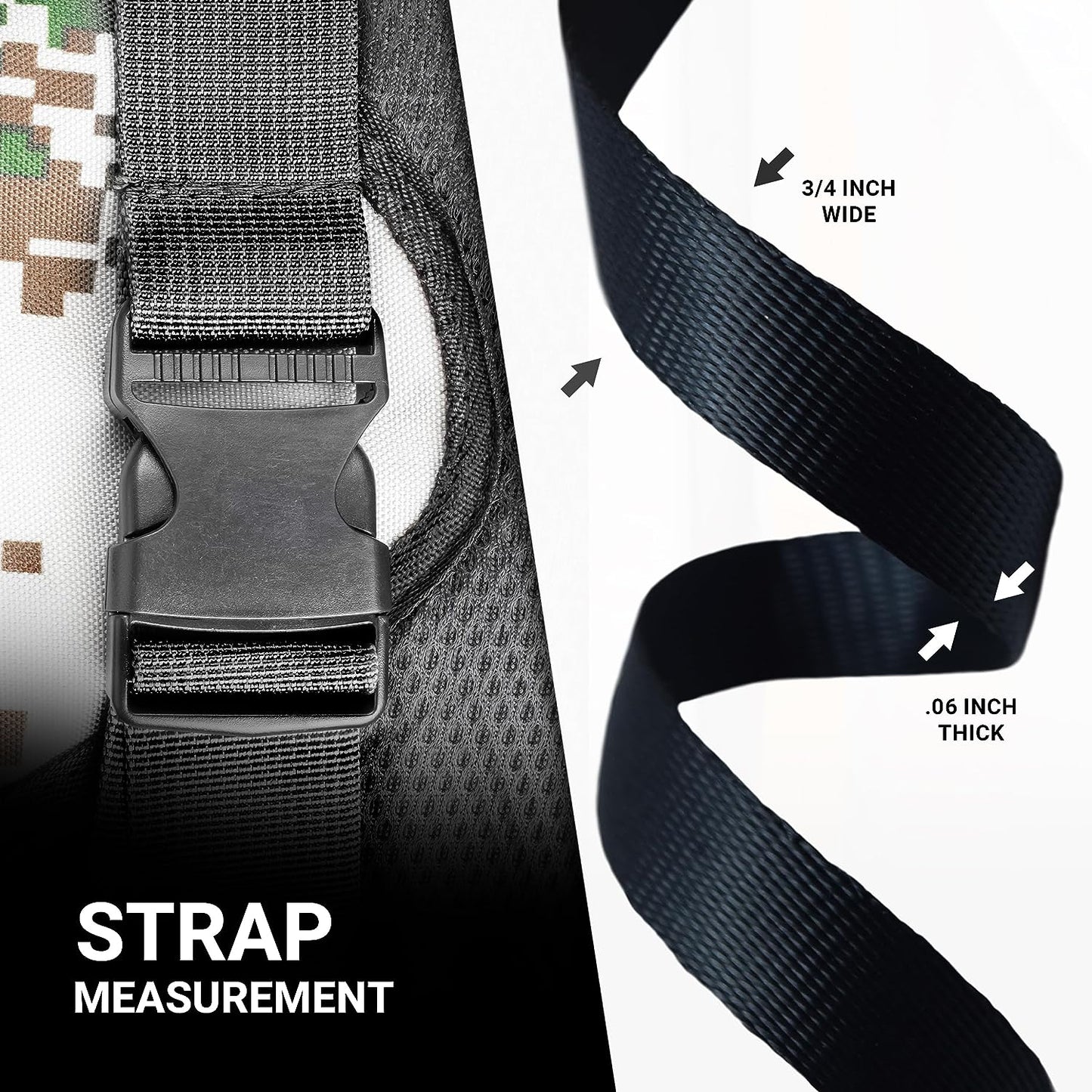 Heavyweight Polypropylene Webbing - Heavy Duty Poly Strapping for Outdoor DIY Gear Repair, 3/4 Inch