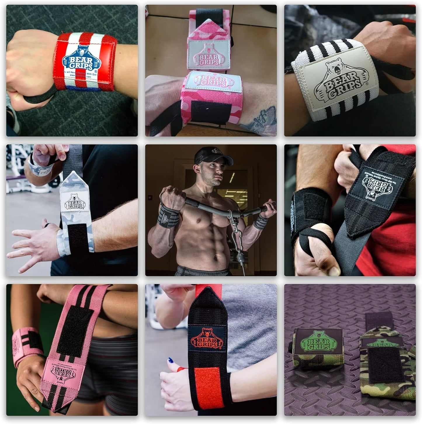 Wrist Wraps for Weightlifting | Weight Lifting Wrist Straps for Weightlifting | Extra Strength Gym Wrist Wraps | Two Wrist Wrap per Pack | 12โ & 18โ | Lifting Wrist Wraps for Men & Women