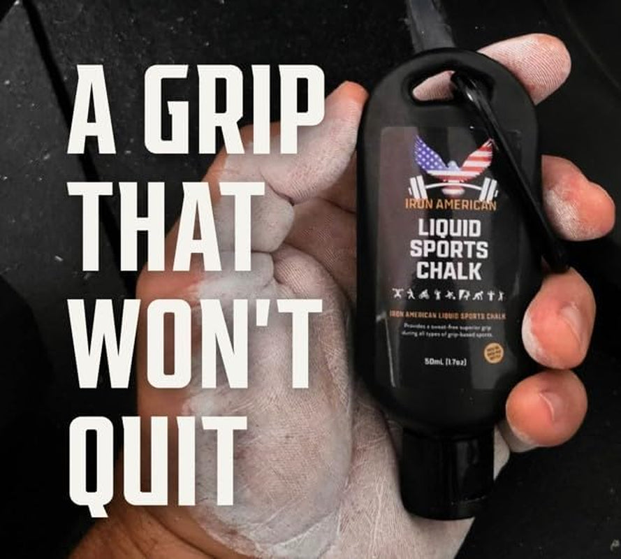 Liquid Chalk - No-Mess Long-Lasting Grip Chalk for Weightlifting, Gymnastics, Rock Climbing, and Fitness Training - Advanced Hand Chalk for Gym