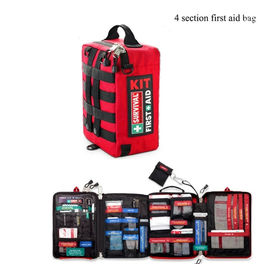 Portable Molle First Aid Kits Waterproof Medical Bag for Hiking Camping Cycling Travel Emergency Survival Kit Rescue Treatment