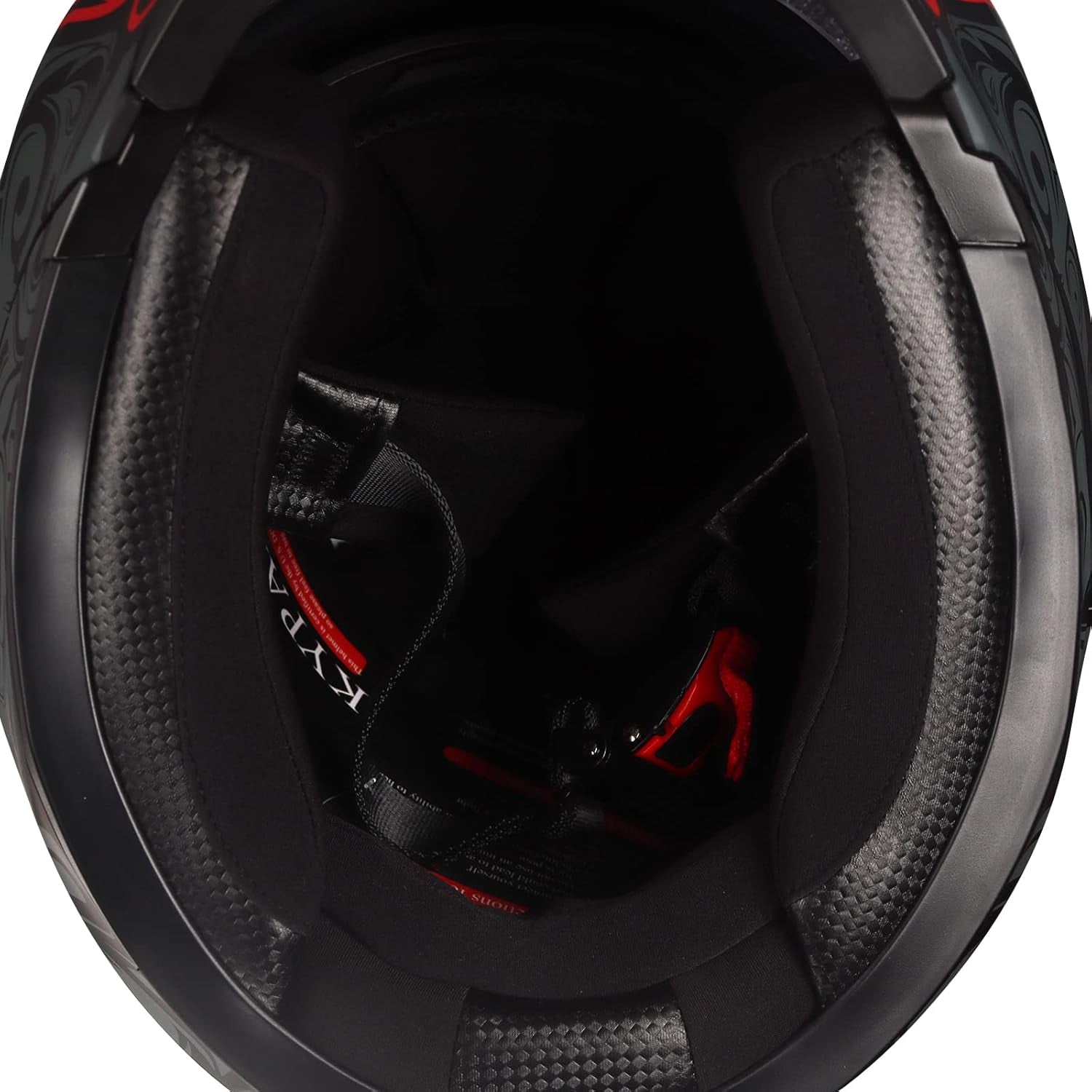 Full Face Motorcycle Helmet with Internal Tinted Visor & DOT Approved for Moped ATV Cruiser Scooter (Matt Red, Large)
