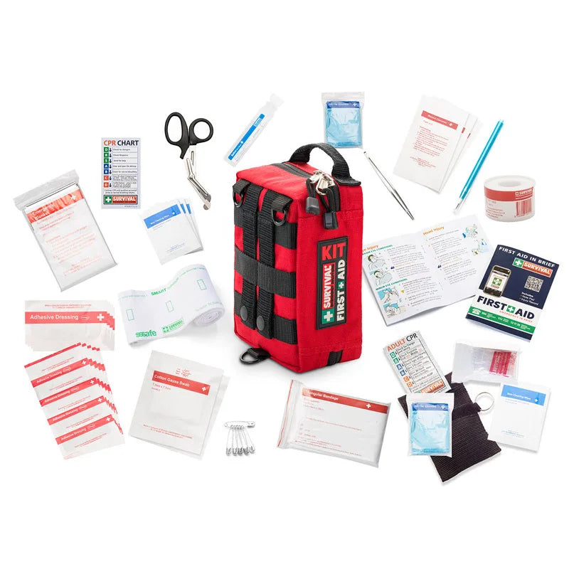 Portable Molle First Aid Kits Waterproof Medical Bag for Hiking Camping Cycling Travel Emergency Survival Kit Rescue Treatment