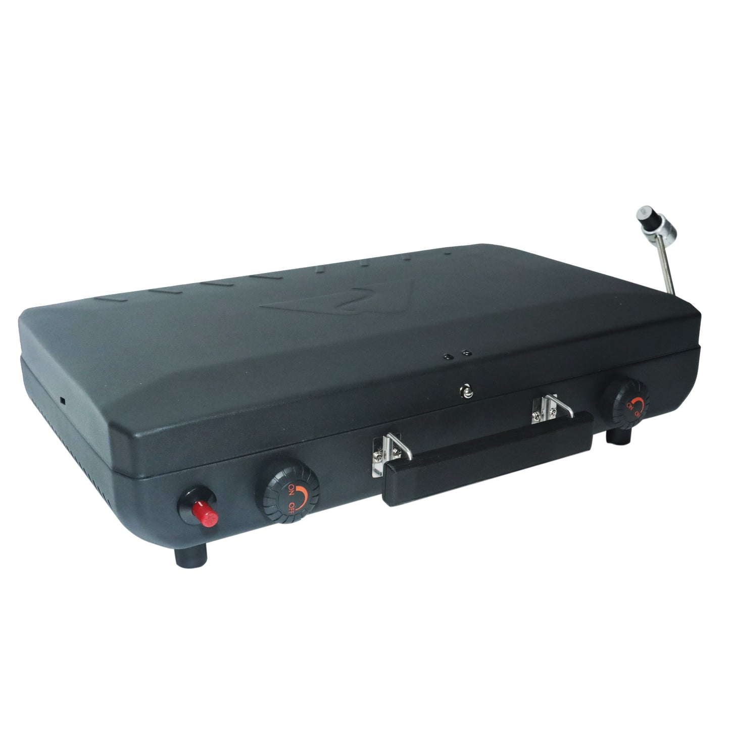2 Burner Black Propane 2-In-1 Portable Camp Stove and Grill, Model GCT2220WB, New