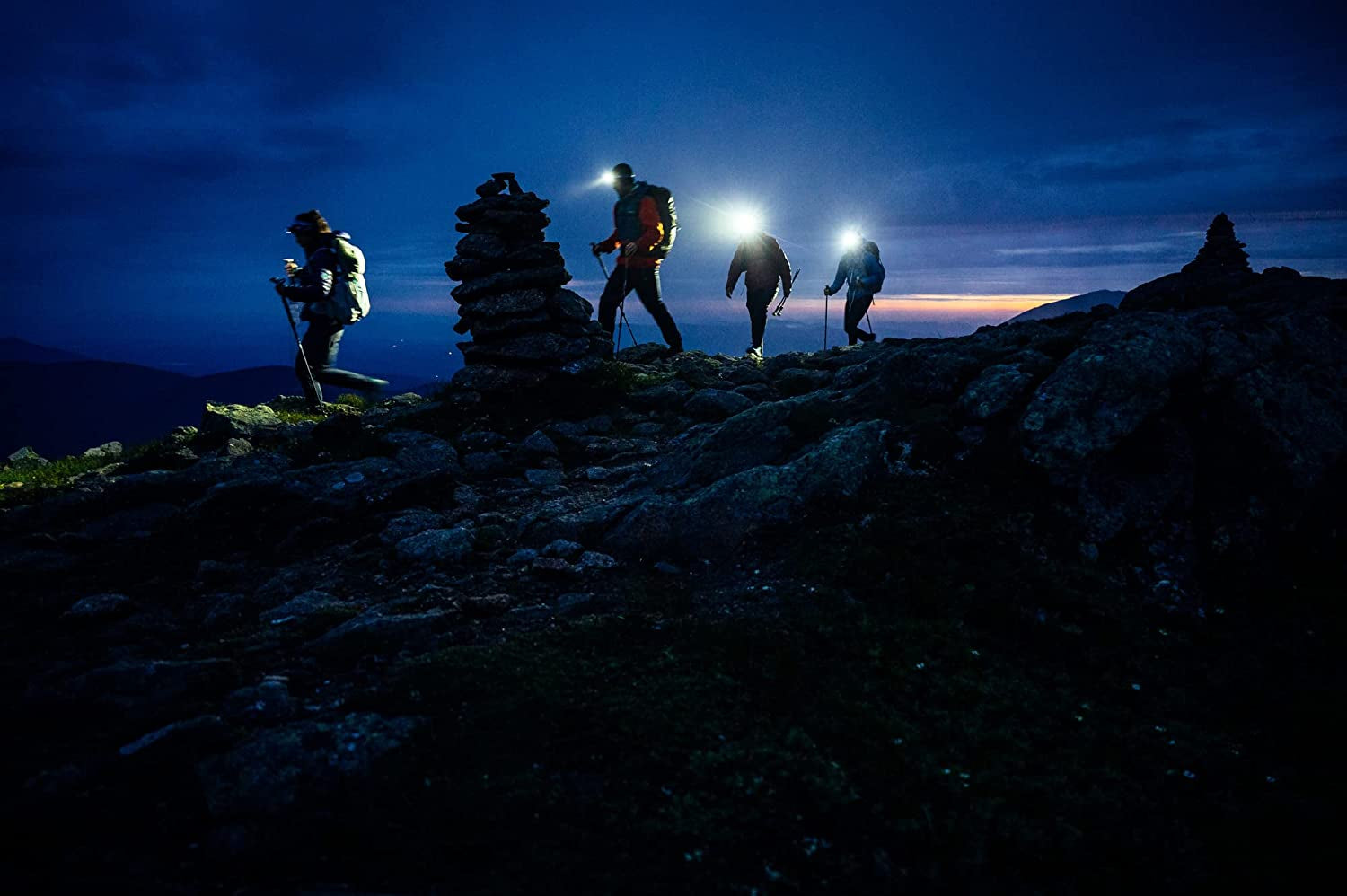 Tikka Headlamp - Compact 350 Lumen Light with Red Lighting, for Hiking, Climbing, Running, and Camping - Grey